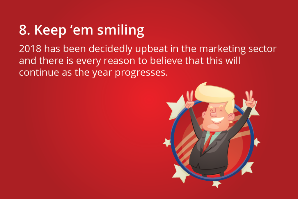 Digital Marketing Trends 2018- 8 Keep ‘em smiling
