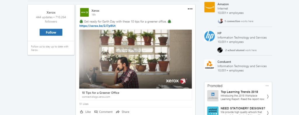 Xerox LinkedIn case study